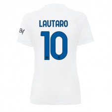 Inter Milan Lautaro Martinez #10 Bortedrakt Kvinner 2023-24 Kortermet